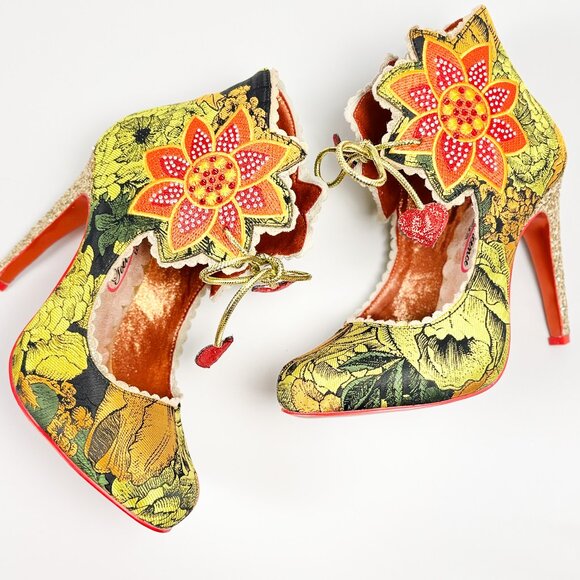 Irregular Choice x Poetic Licence Autumn Bloom Floral Heels – Size 38 / - Picture 1 of 7